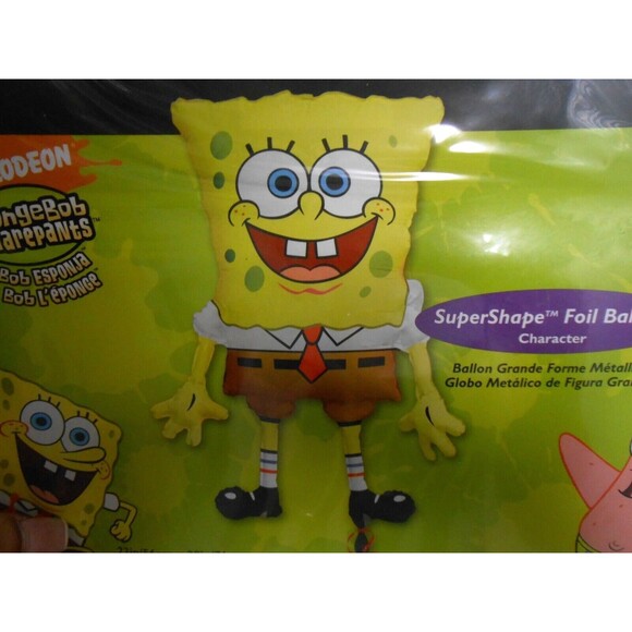 Sponge Bob Square Pants Birthday Party Super Shape Full Size Jambo Balloon - Picture 10 of 10